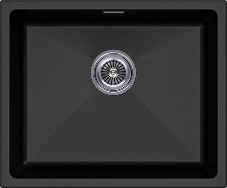 Кухонная мойка Paulmark LUMI 55UNI LU55-BL 46х56 цвет черный